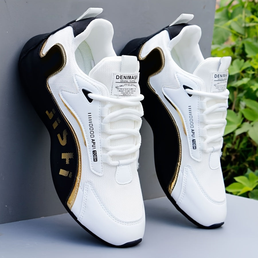 Men's Fashion Sneakers, Lace-Up Low-Top