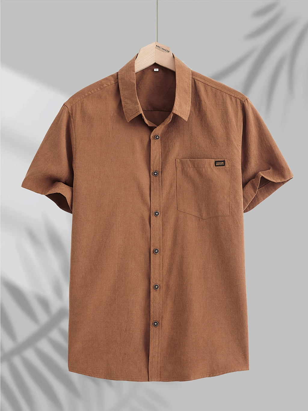 Men's Short-Sleeve Shirt, Casual Button-Down