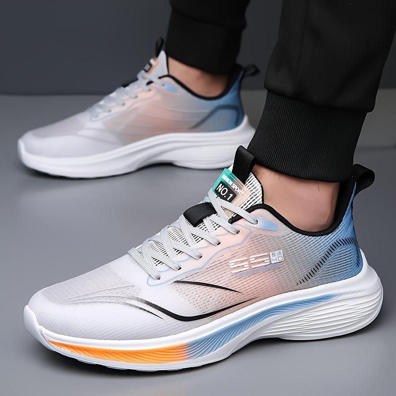 Men's Low-Top Running Sneakers, Cushioned Lightweight
