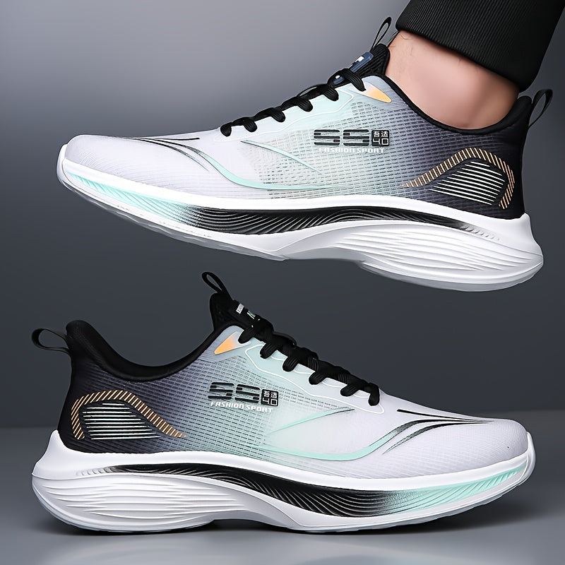 Men's Low-Top Running Sneakers, Cushioned Lightweight