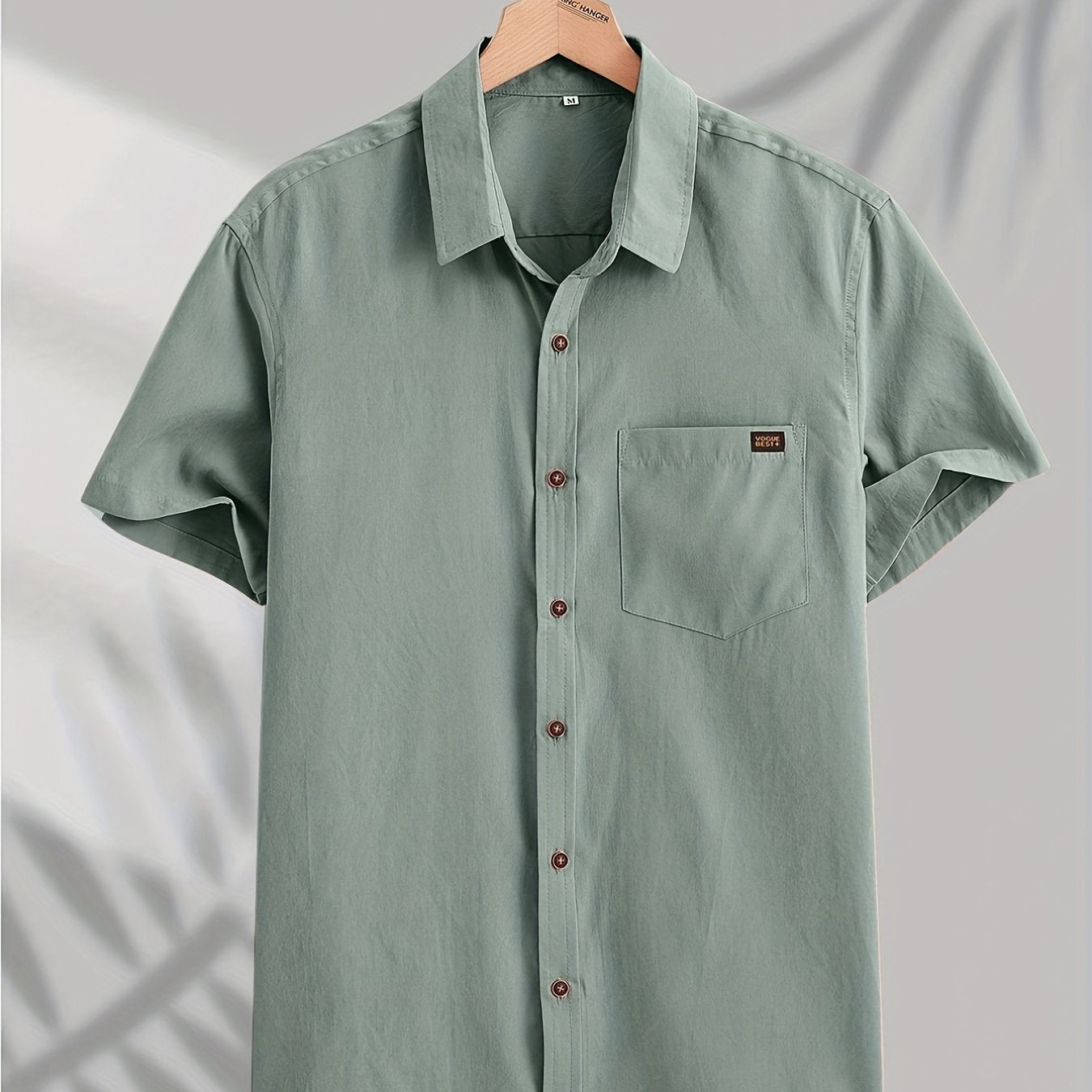 Men's Short-Sleeve Shirt, Casual Button-Down