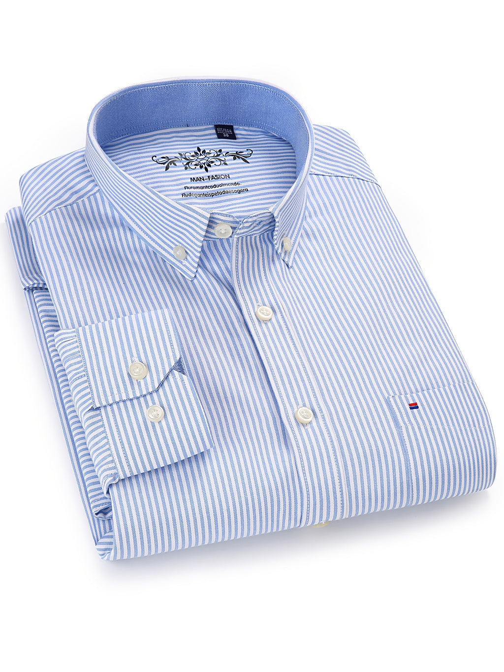 Men's Long-Sleeve Shirt, Classic Stripe, Business