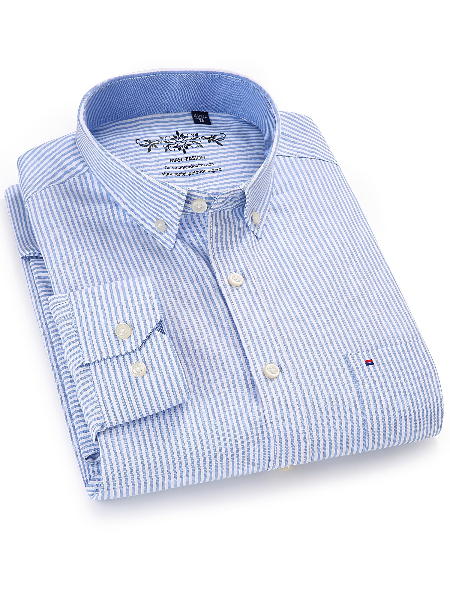 Men's Long-Sleeve Shirt, Classic Stripe, Business