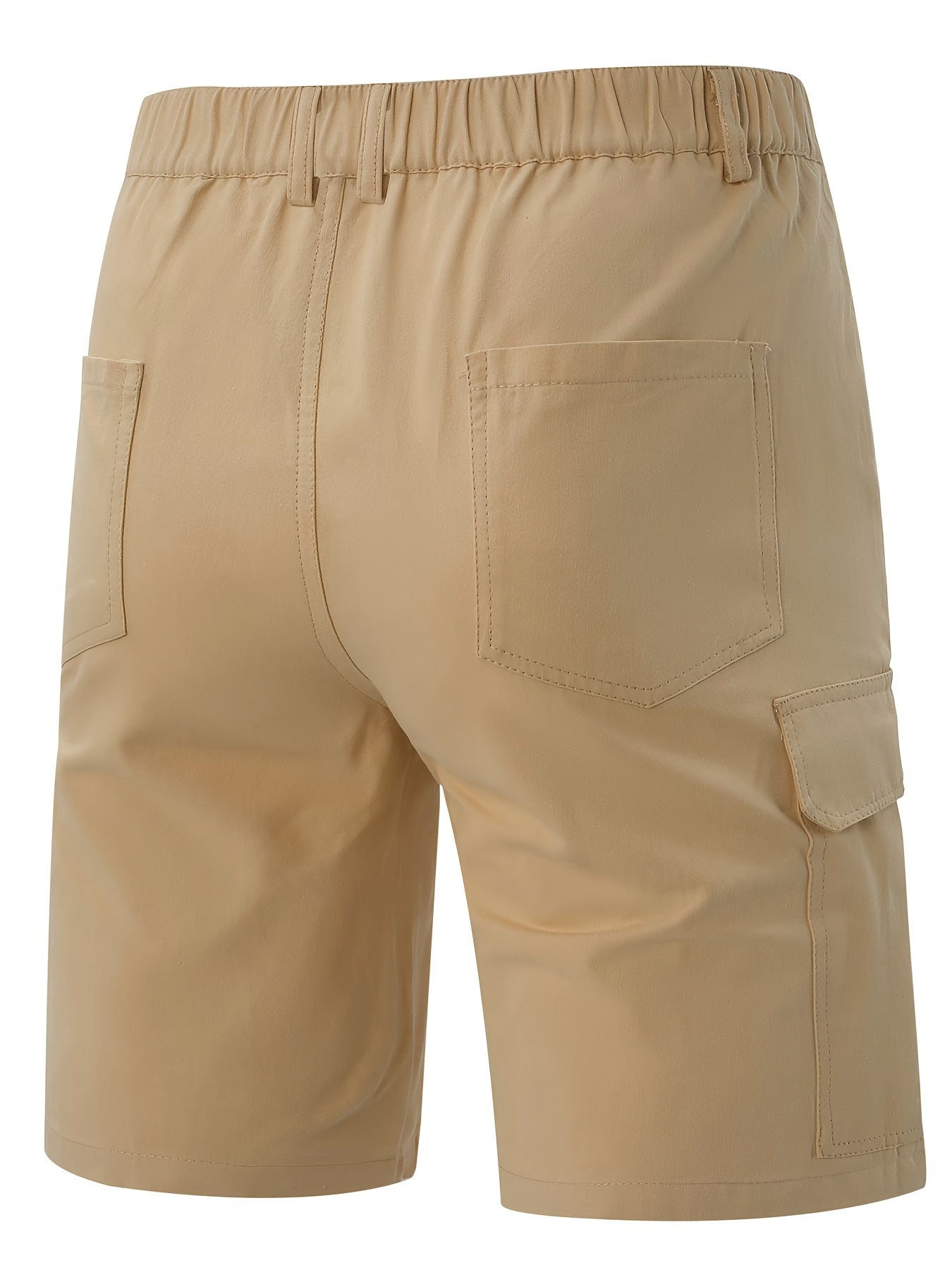 Men's Cargo Shorts, Button Detail, Loose Casual Fit