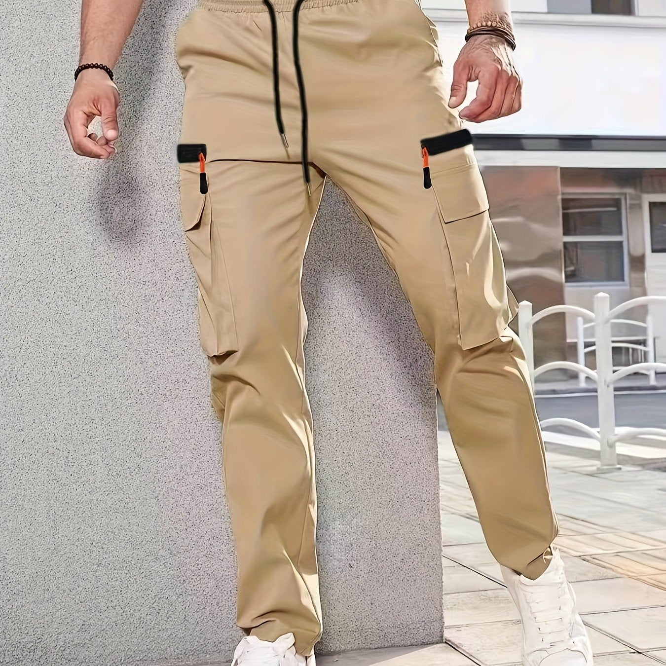 Men's Cargo Pants, Multi-Pocket, Straight-Leg
