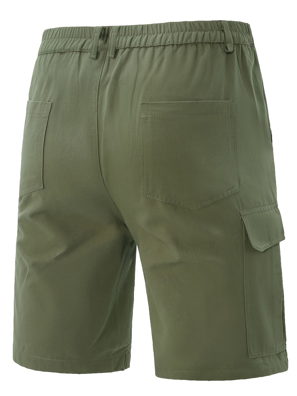 Men's Cargo Shorts, Button Detail, Loose Casual Fit