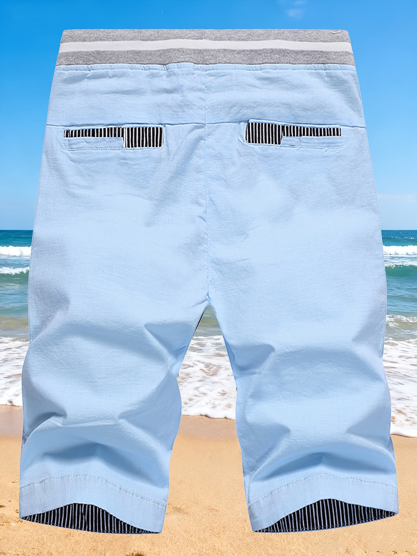 Men's Sports Shorts, Color-Block, Drawstring with Pockets