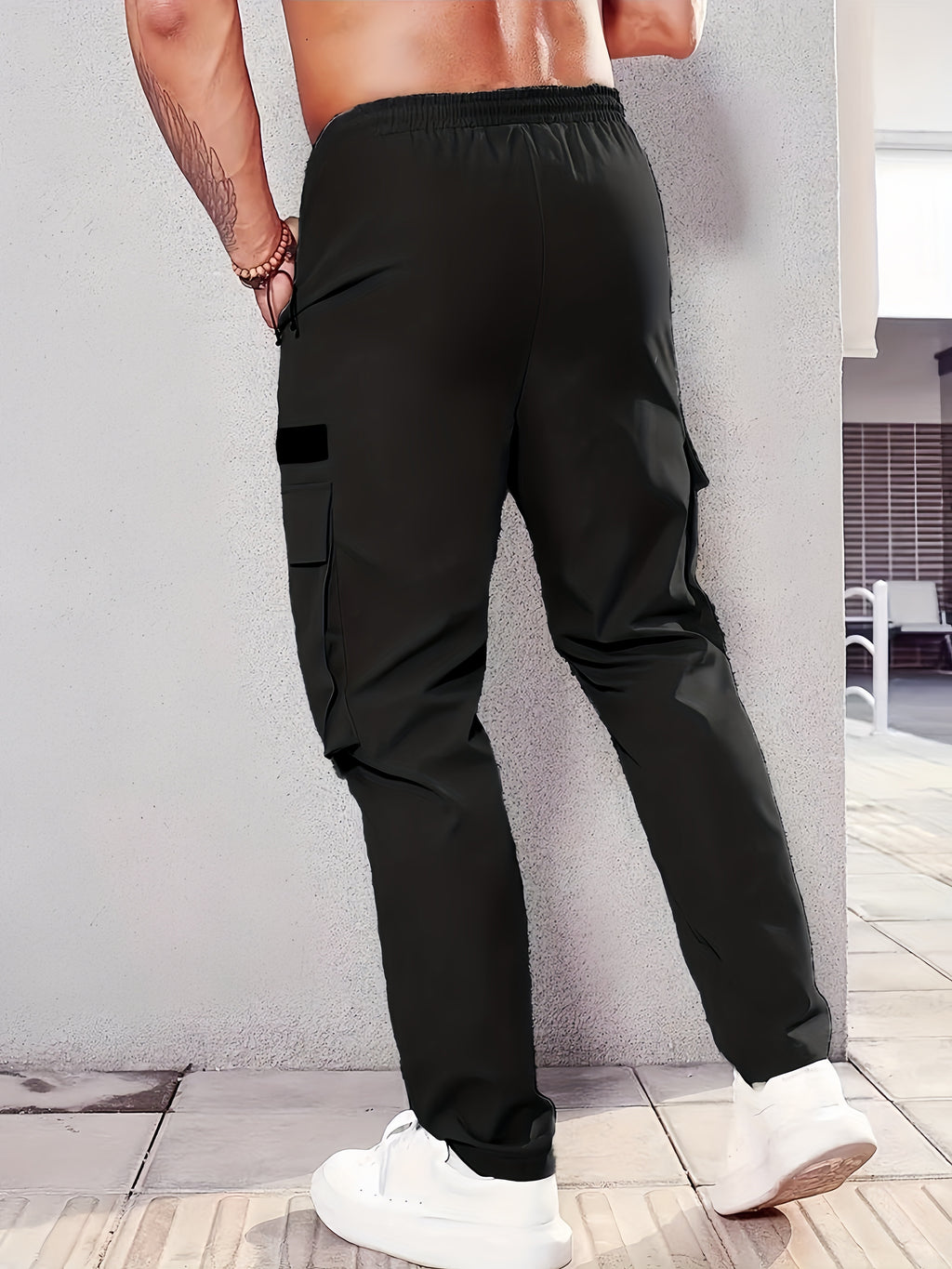 Men's Cargo Pants, Straight-Leg, Loose Multi-Pocket