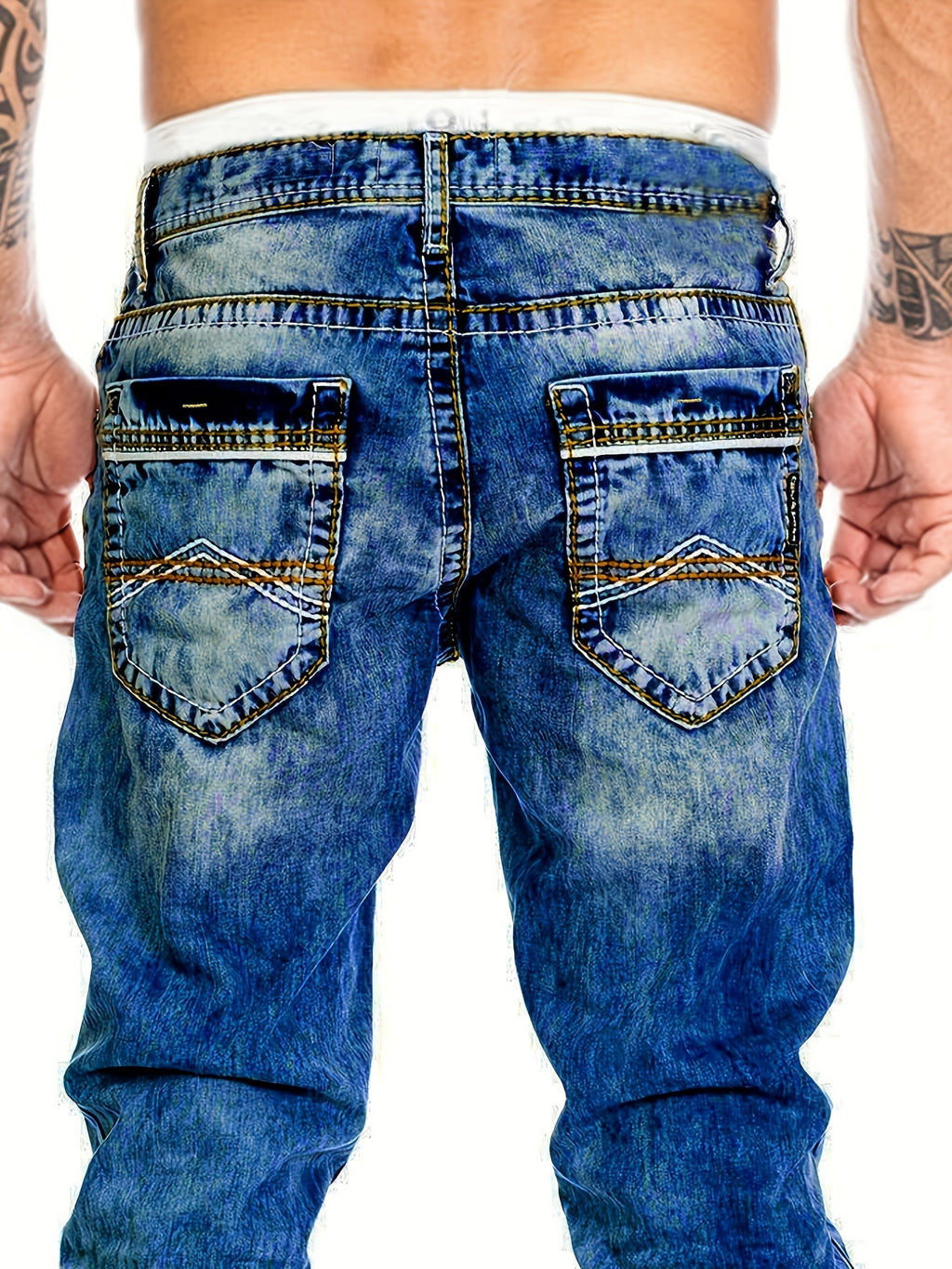 Men's Jeans, Vintage Wash, Slim Straight-Leg