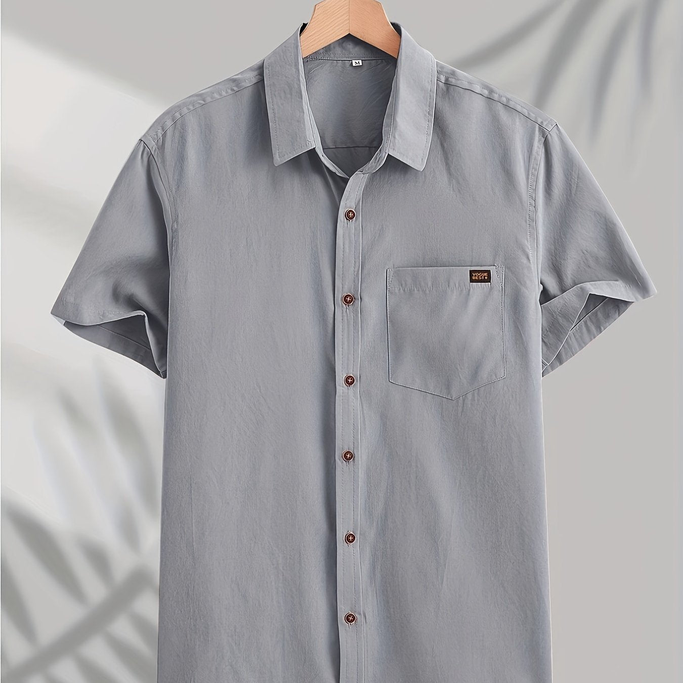 Men's Short-Sleeve Shirt, Casual Button-Down