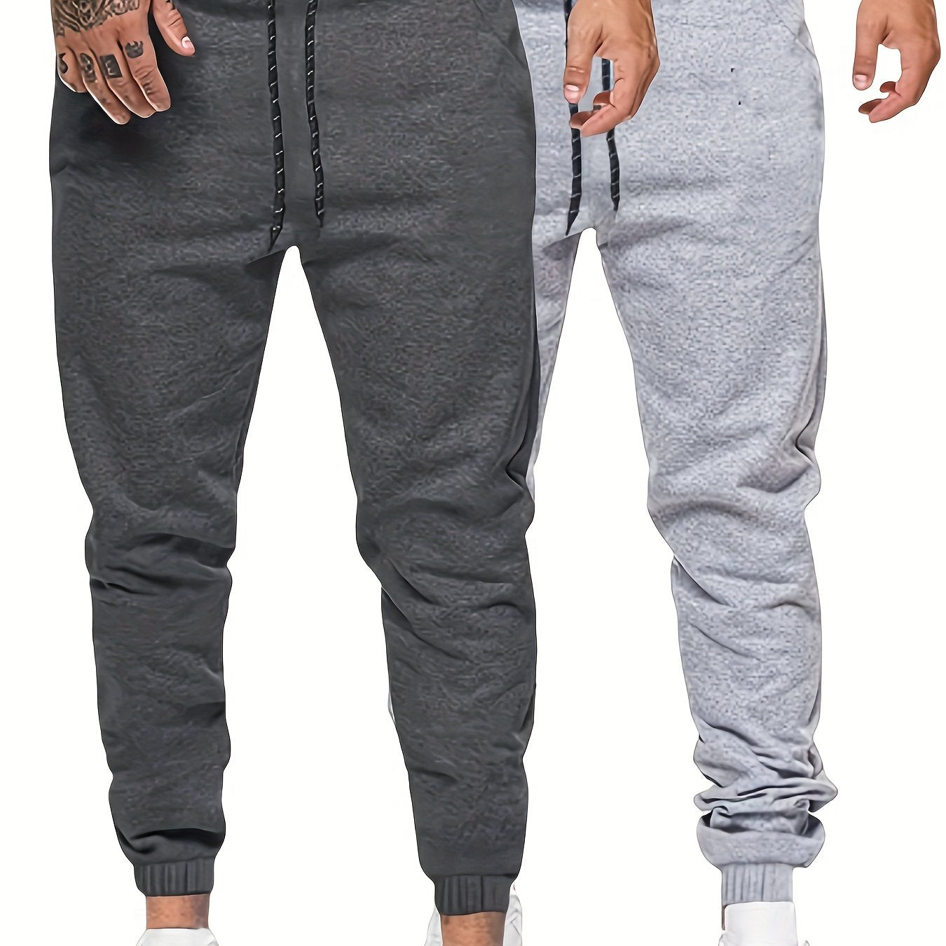 Men's Sports Joggers, Drawstring, 2-Pack