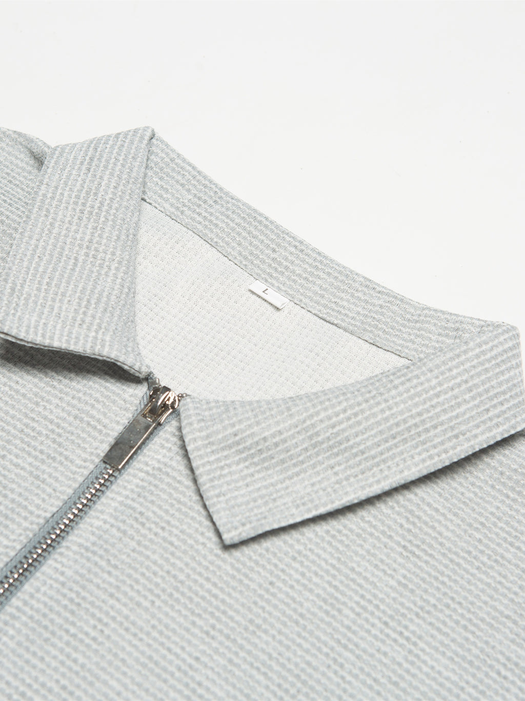 Men's Short-Sleeve Shirt, Zip Collar, Casual