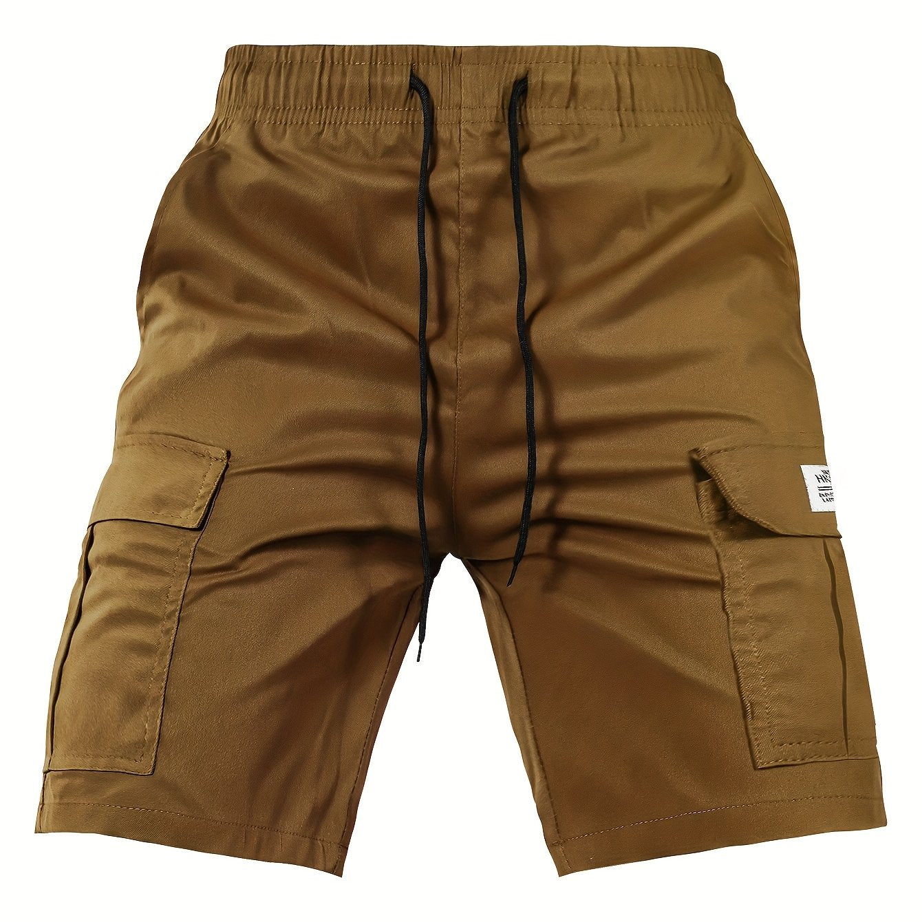 Men's Cargo Shorts, Elastic Waist Drawstring, Large Pockets