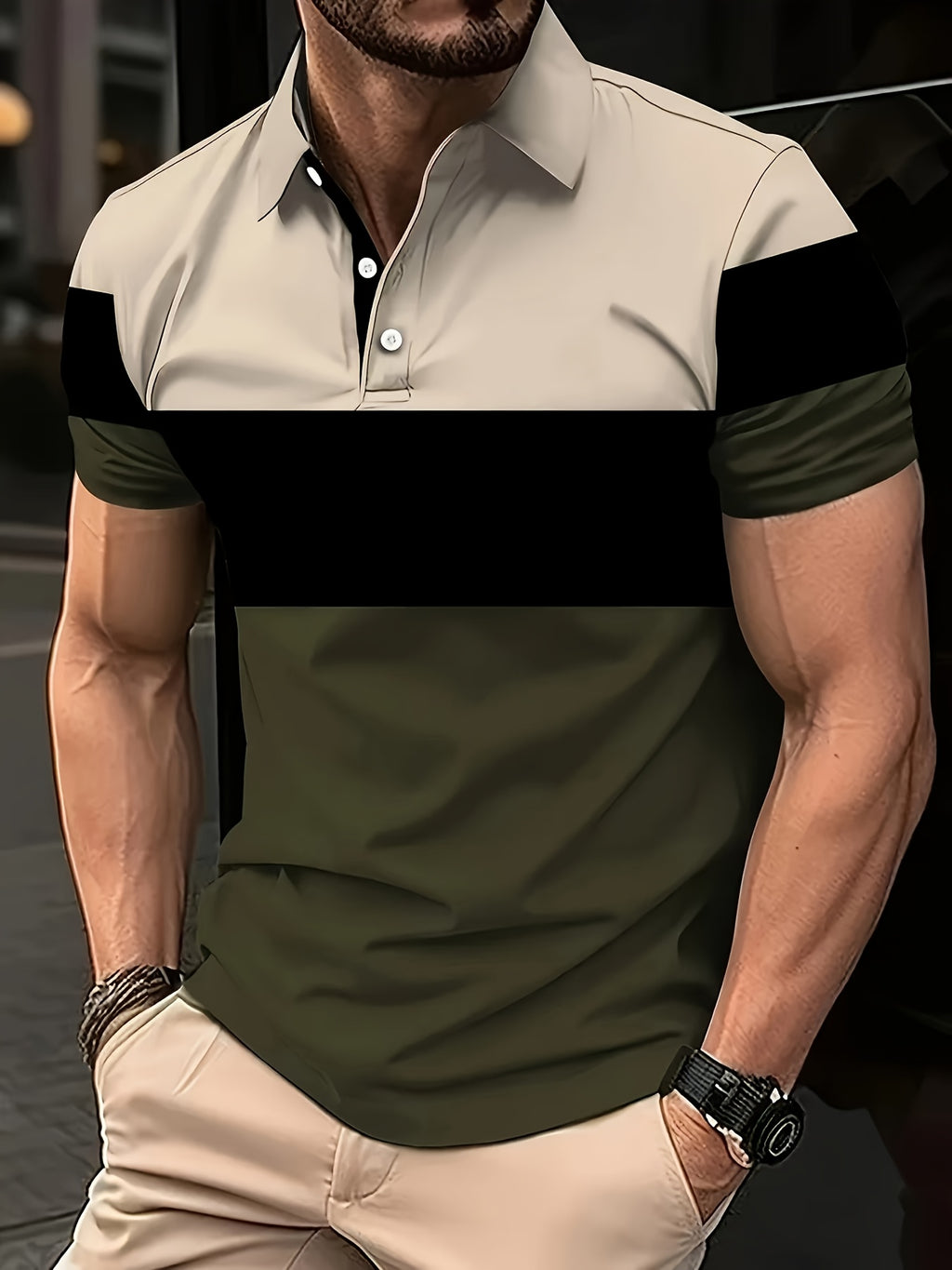 Men's Polo Shirt, Short-Sleeve, Versatile Casual