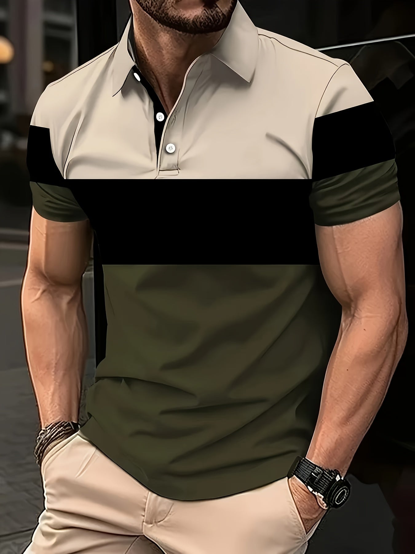 Men's Polo Shirt, Short-Sleeve, Versatile Casual