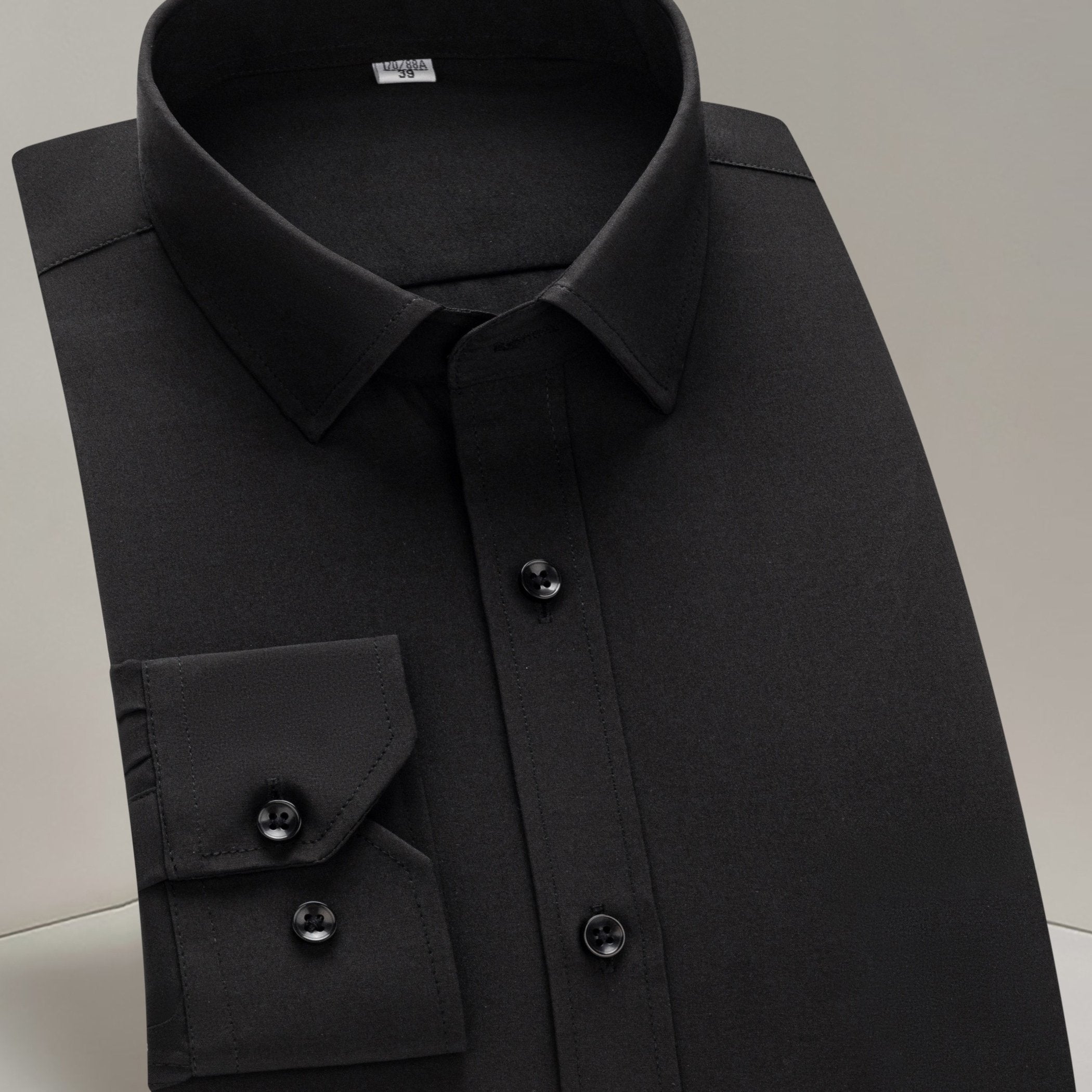 Men's Long-Sleeve Shirt, Solid, Stretch Business