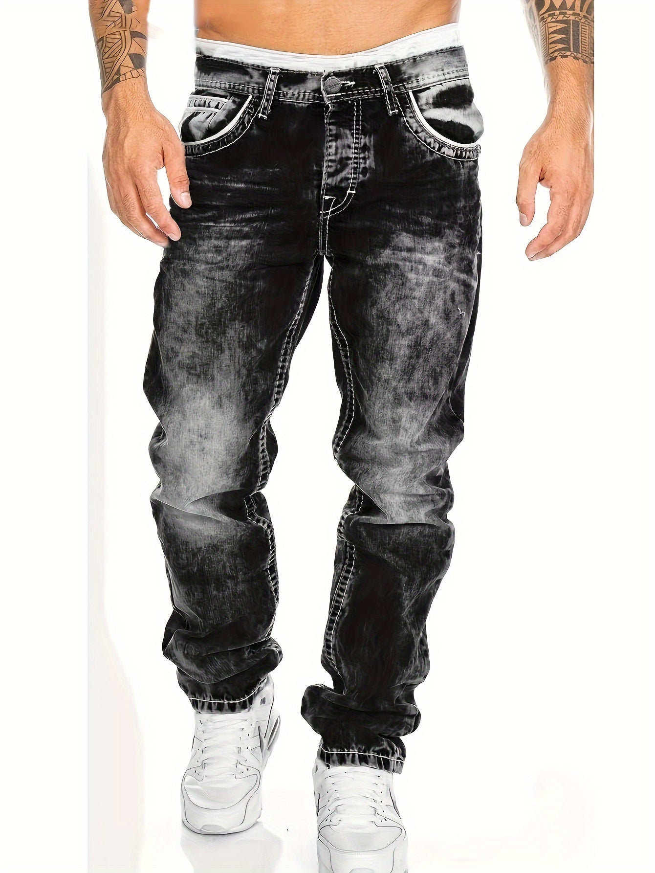 Men's Jeans, Vintage Wash, Slim Straight-Leg