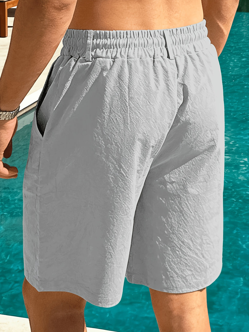 Men's Linen Shorts, Breathable, Retro Casual Summer