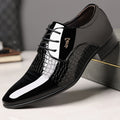 Men's Lace-Up Pointed-Toe Dress Loafers, British Style