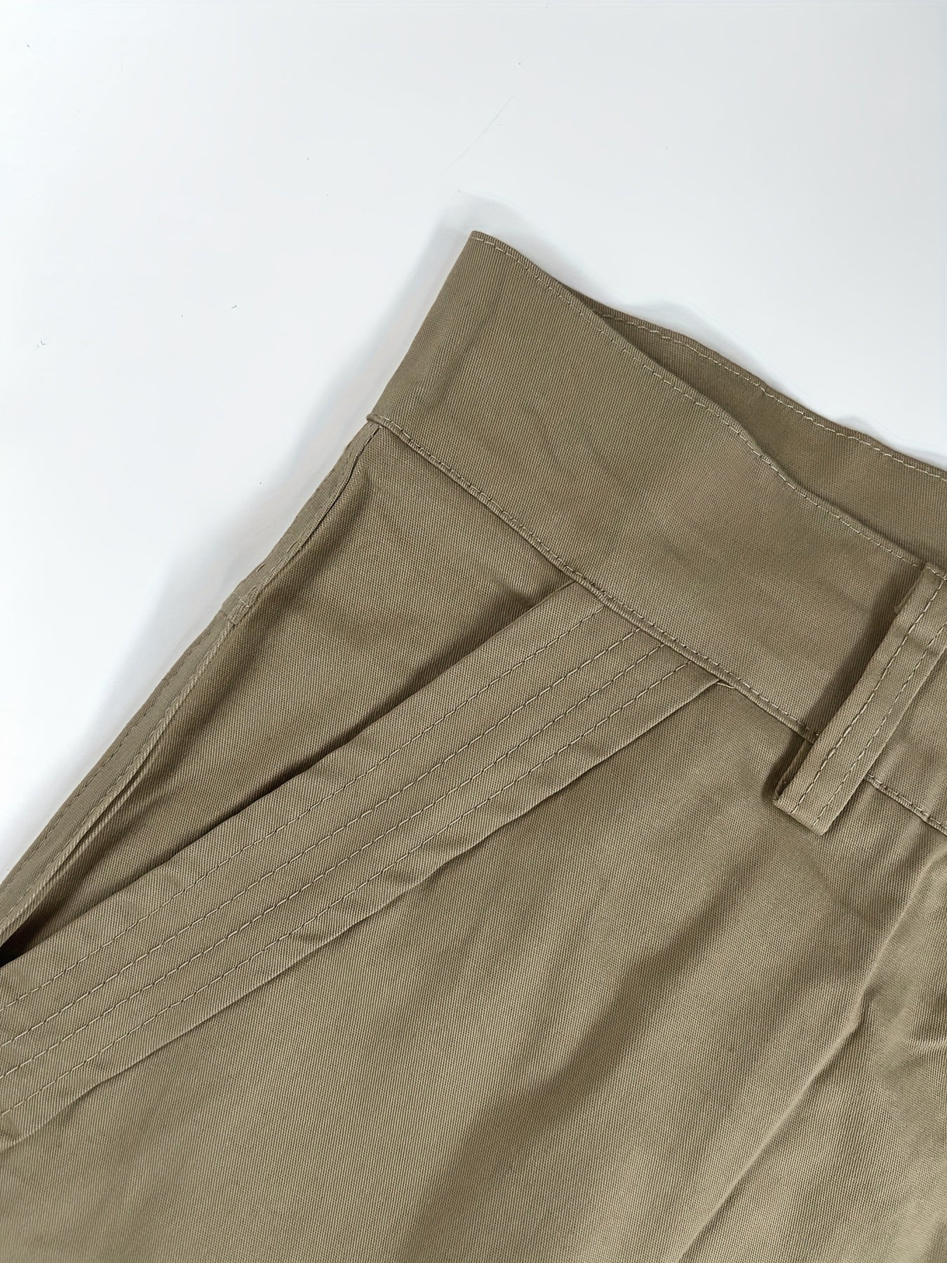 Men's Cargo Shorts, Multi-Pocket Khaki, Casual Streetwear