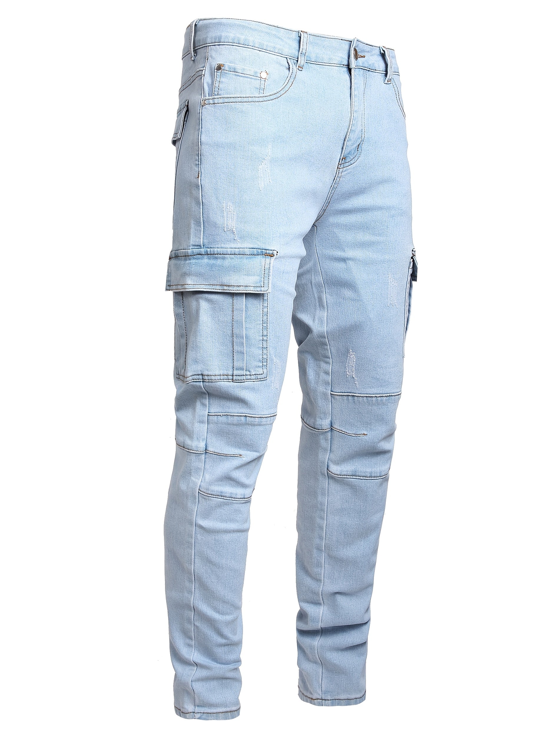 Men's Jeans, Ripped, Stretch Slim Fit