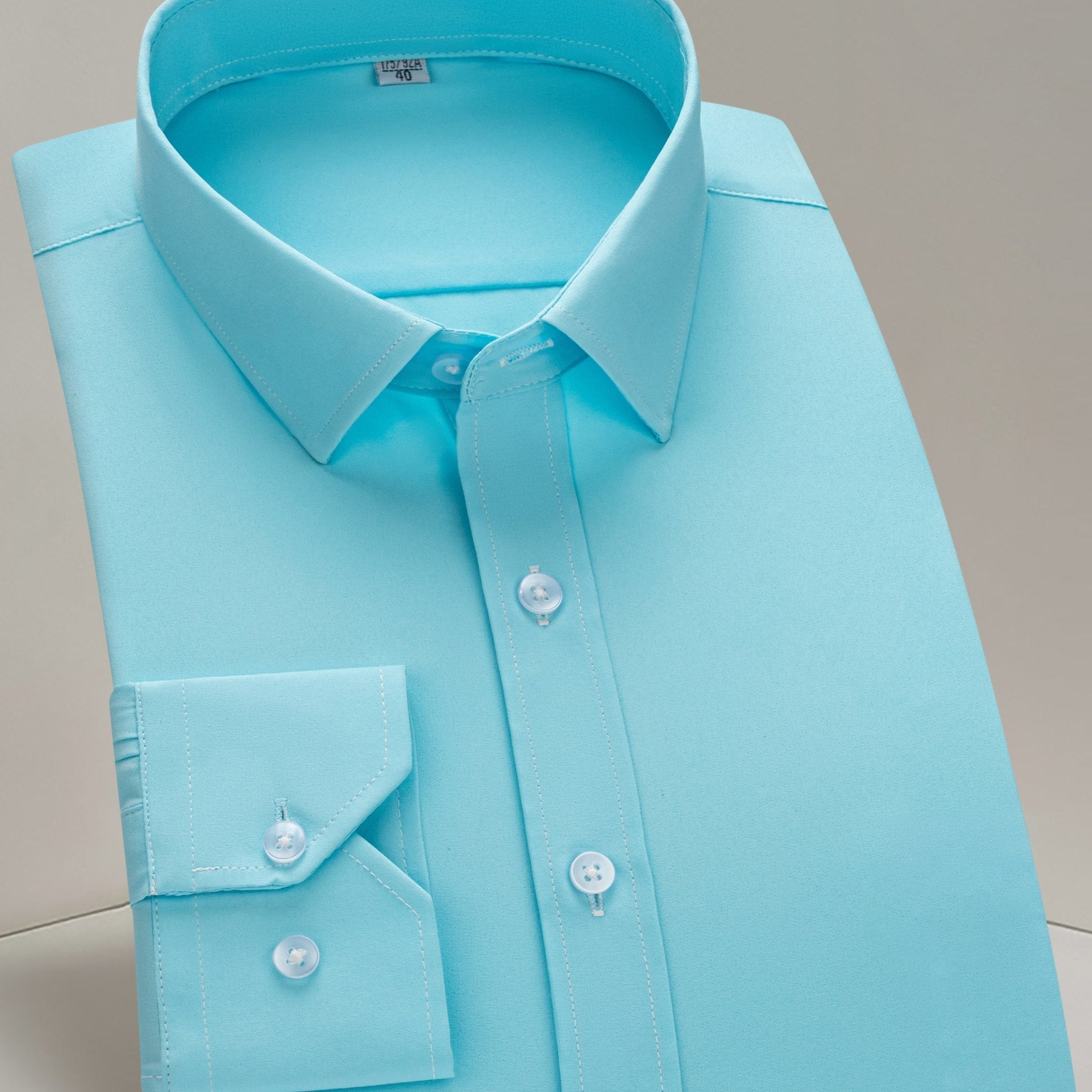 Men's Long-Sleeve Shirt, Solid, Stretch Business