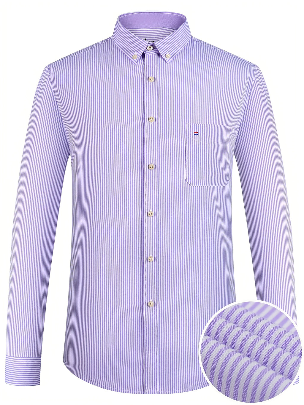 Men's Long-Sleeve Shirt, Classic Stripe, Business