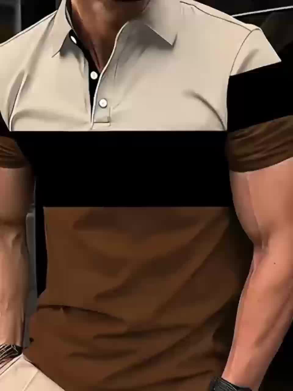 Men's Polo Shirt, Short-Sleeve, Versatile Casual