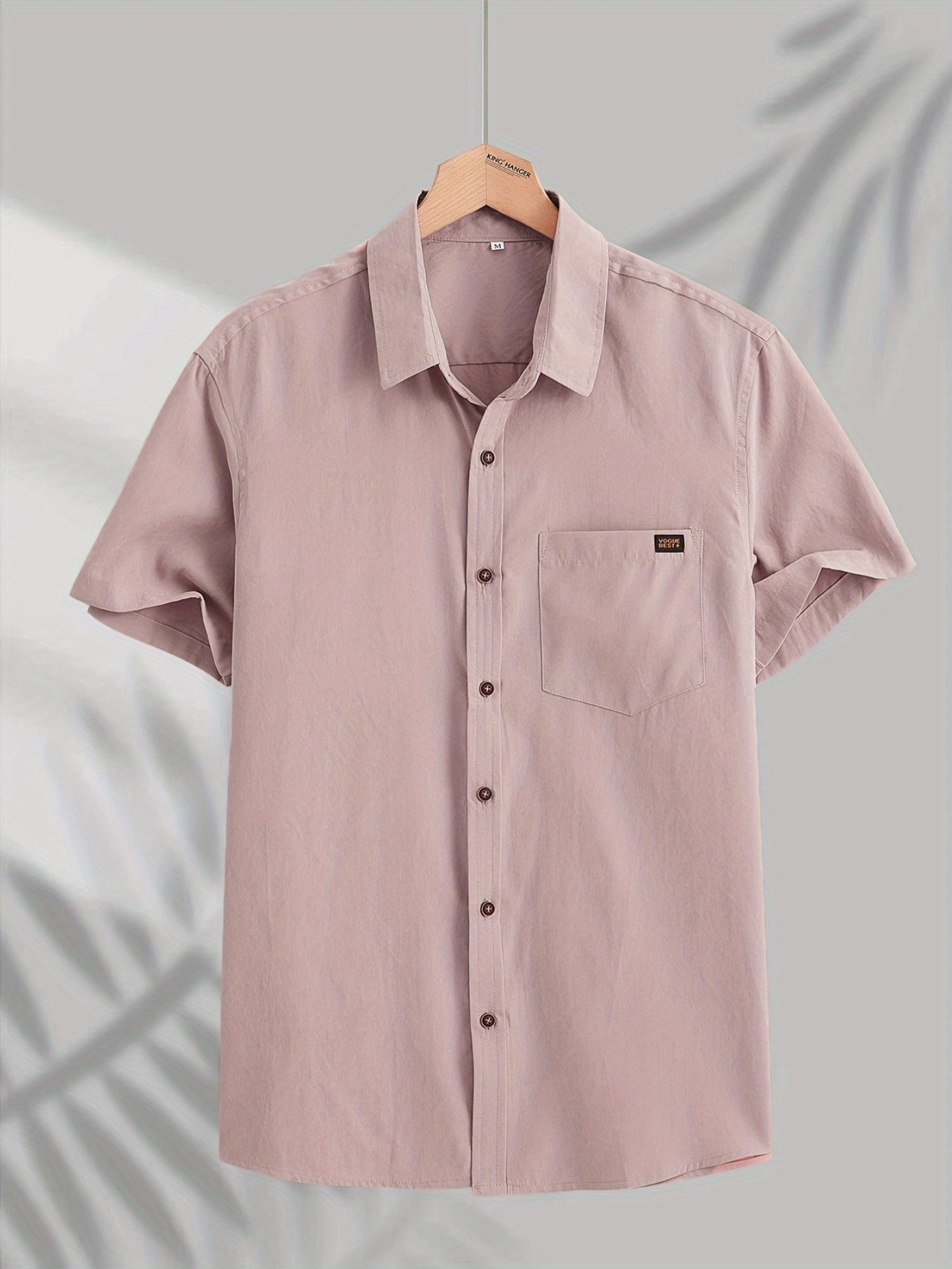 Men's Short-Sleeve Shirt, Casual Button-Down