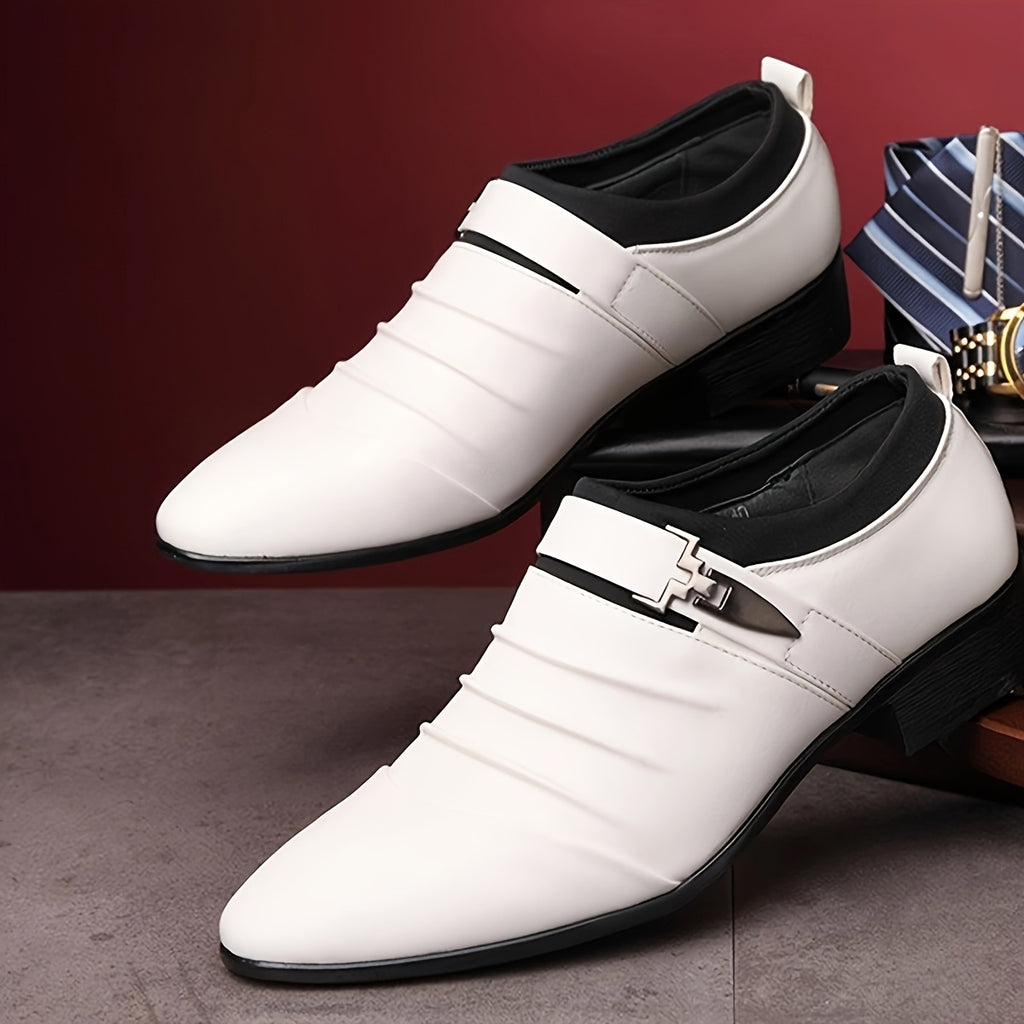 Men's Pointed-Toe Dress Shoes, Lace-Up British Style