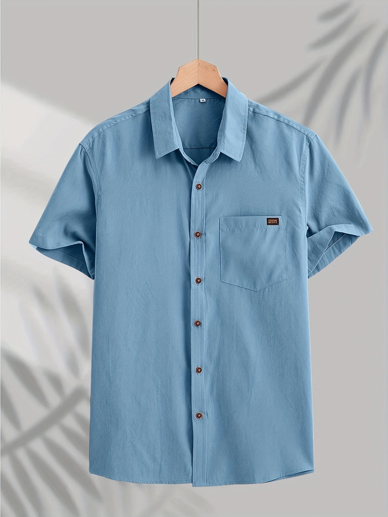 Men's Short-Sleeve Shirt, Casual Button-Down
