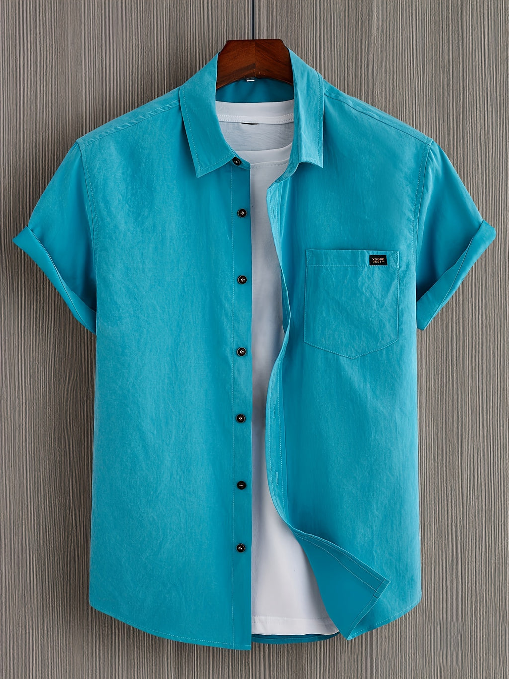 Men's Short-Sleeve Shirt, Casual Button-Down