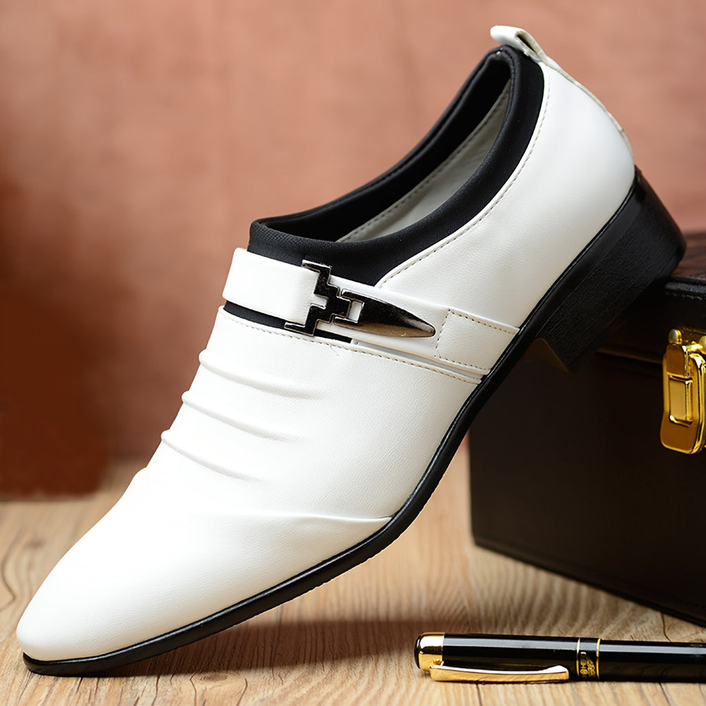 Men's Pointed-Toe Dress Shoes, Lace-Up British Style