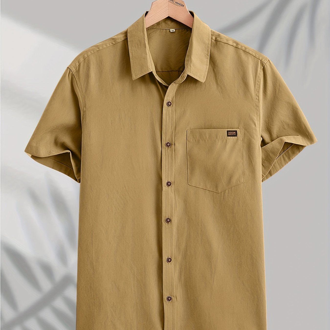 Men's Short-Sleeve Shirt, Casual Button-Down