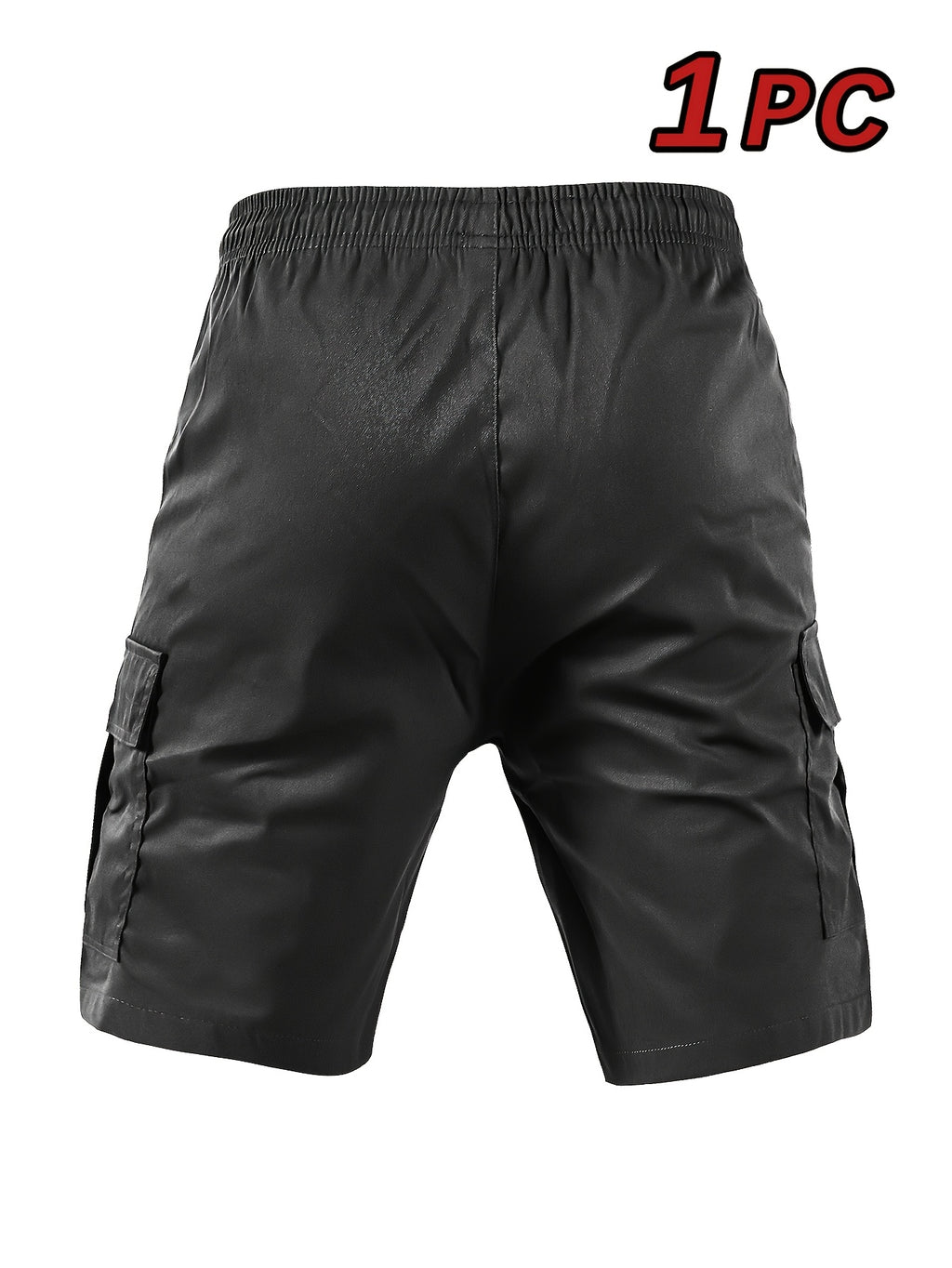 Men's Cargo Shorts, Elastic Waist Drawstring, Large Pockets