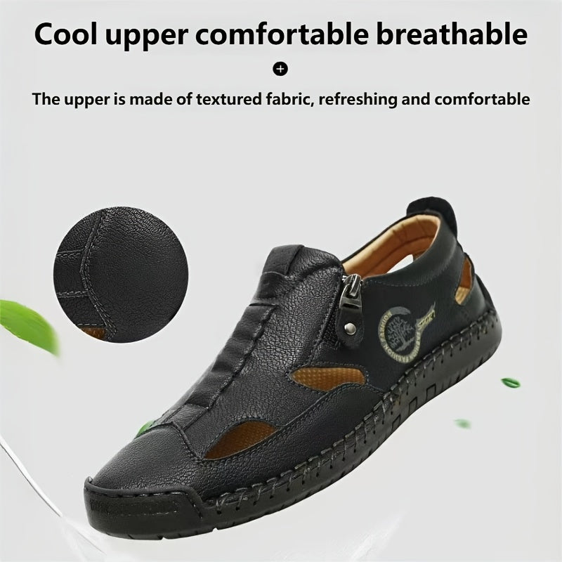 Men's Hand-Stitched Sandals, Non-Slip Outdoor