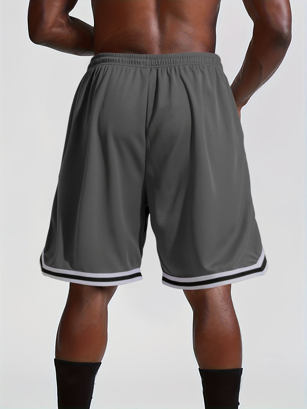 Men's Basketball Shorts, Printed, Lightweight Breathable Drawstring