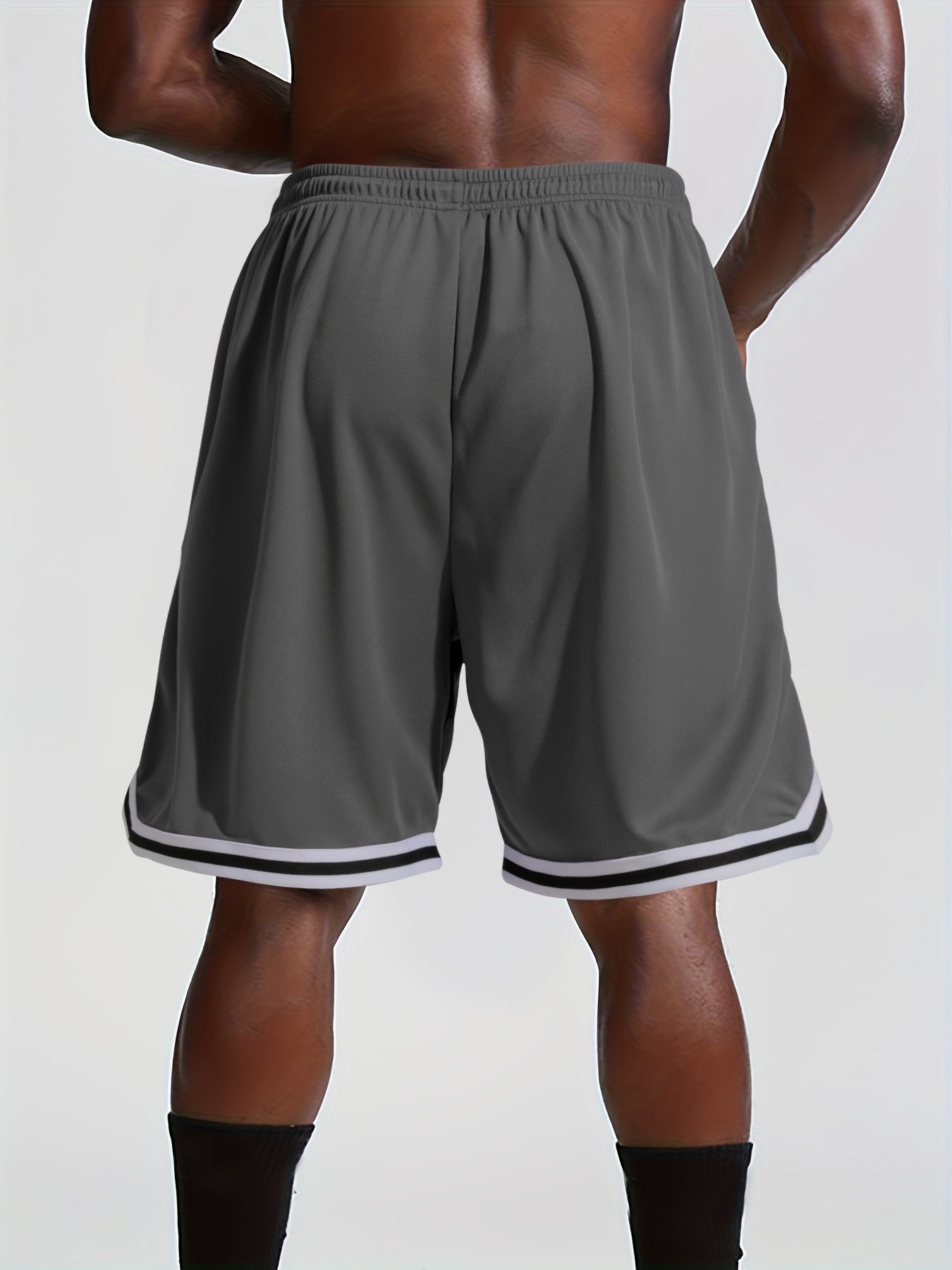 Men's Basketball Shorts, Printed, Lightweight Breathable Drawstring