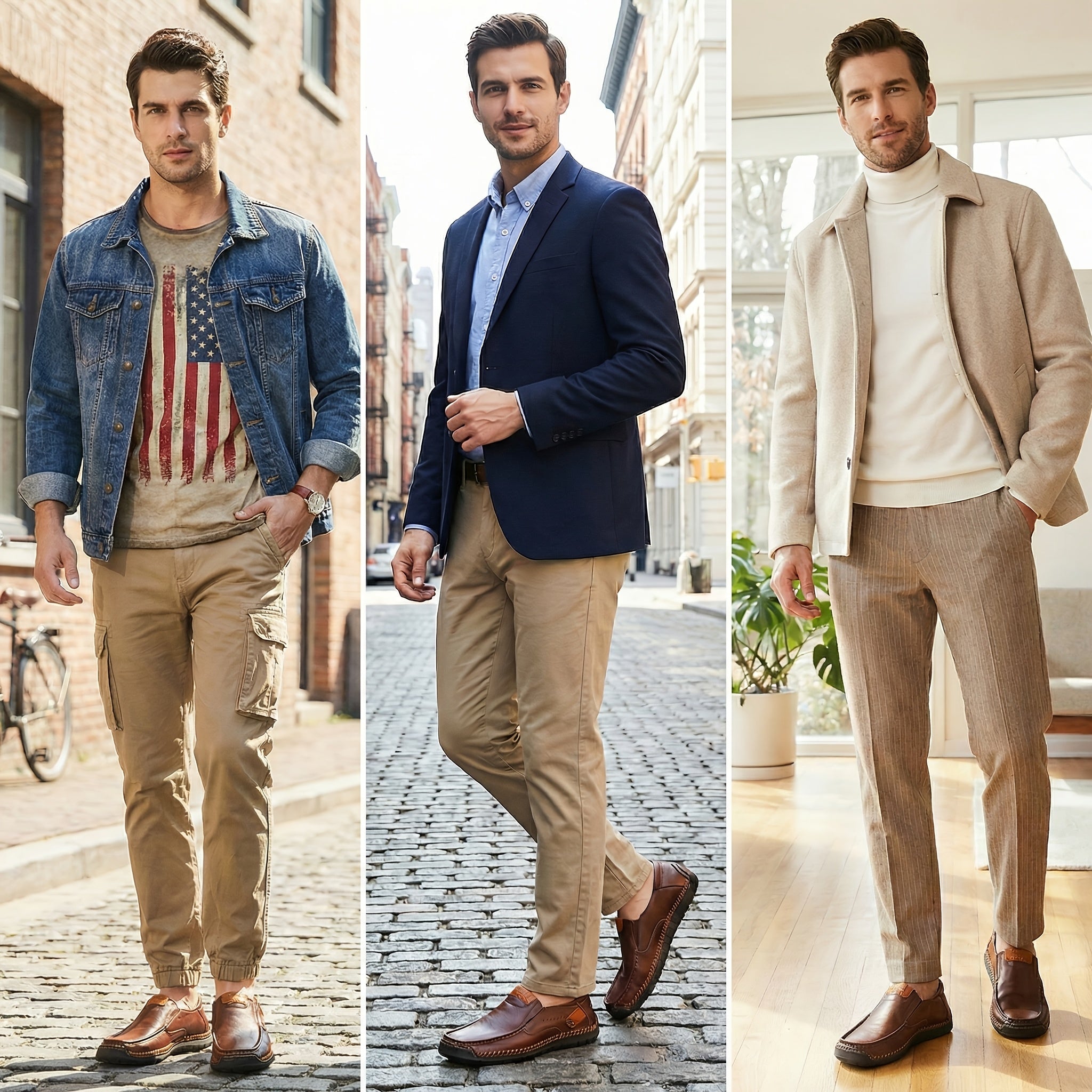 Men's Slip-On Driving Loafers, Lightweight Casual