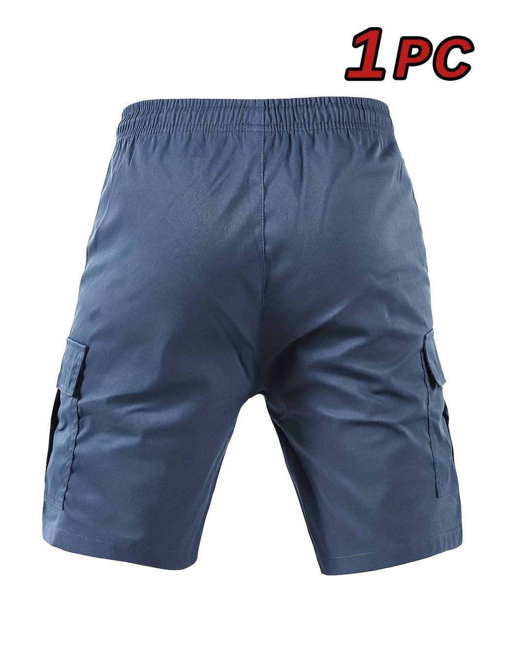 Men's Cargo Shorts, Elastic Waist Drawstring, Large Pockets