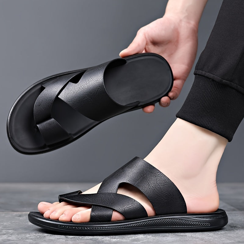Men's Lightweight Slide Sandals, Breathable Summer