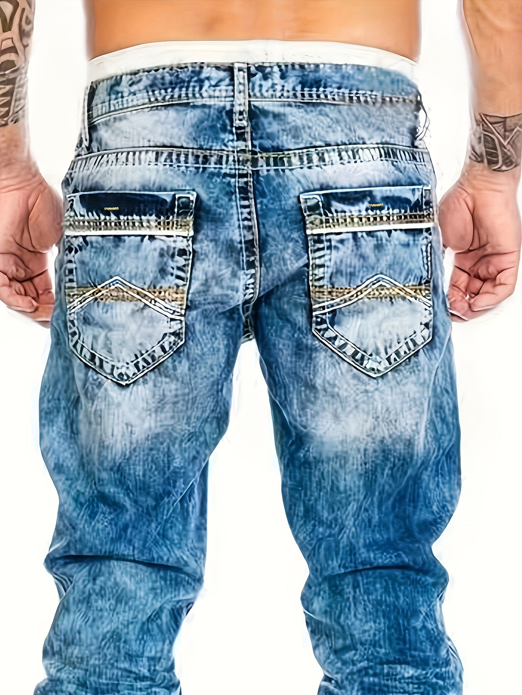 Men's Jeans, Vintage Wash, Slim Straight-Leg