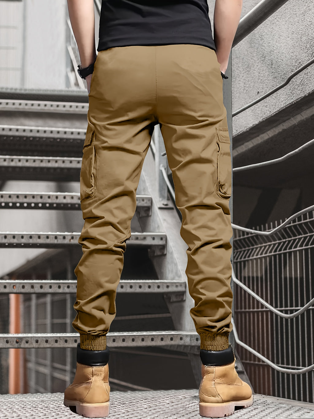 Men's Casual Ankle Pants, Drawstring, Tapered Lightweight