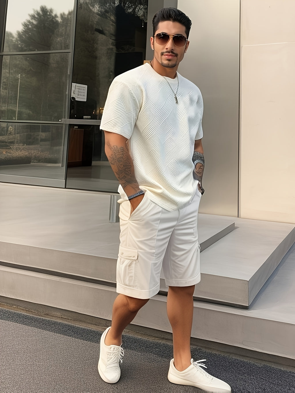 Men's Crew-Neck T-Shirt, Solid, Everyday