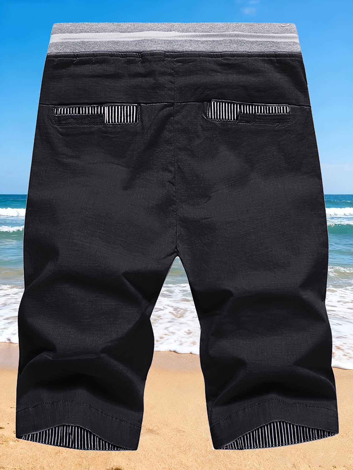 Men's Sports Shorts, Color-Block, Drawstring with Pockets