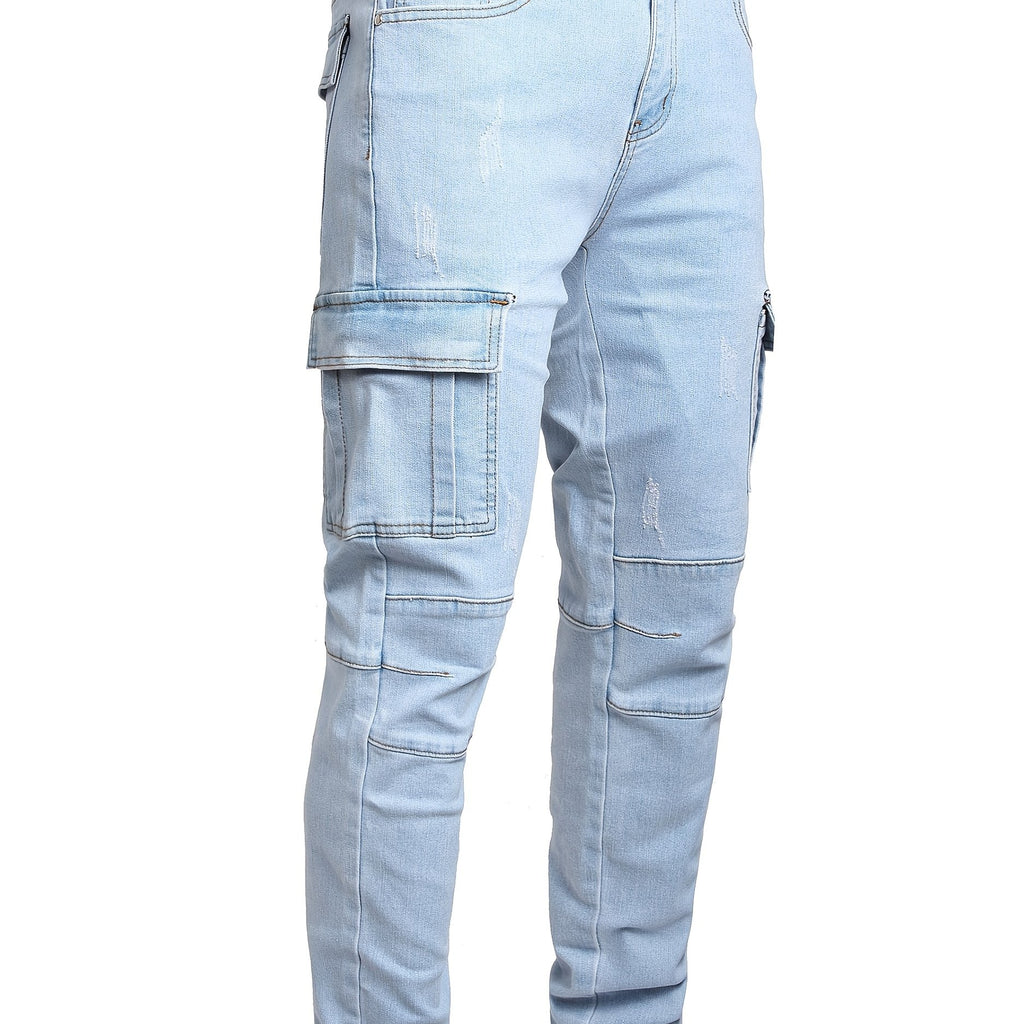 Men's Jeans, Ripped, Stretch Slim Fit