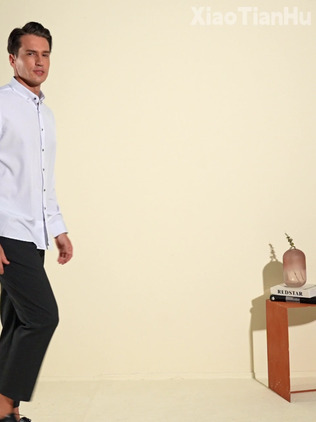 Men's Long-Sleeve Shirt, Floral, Business Formal