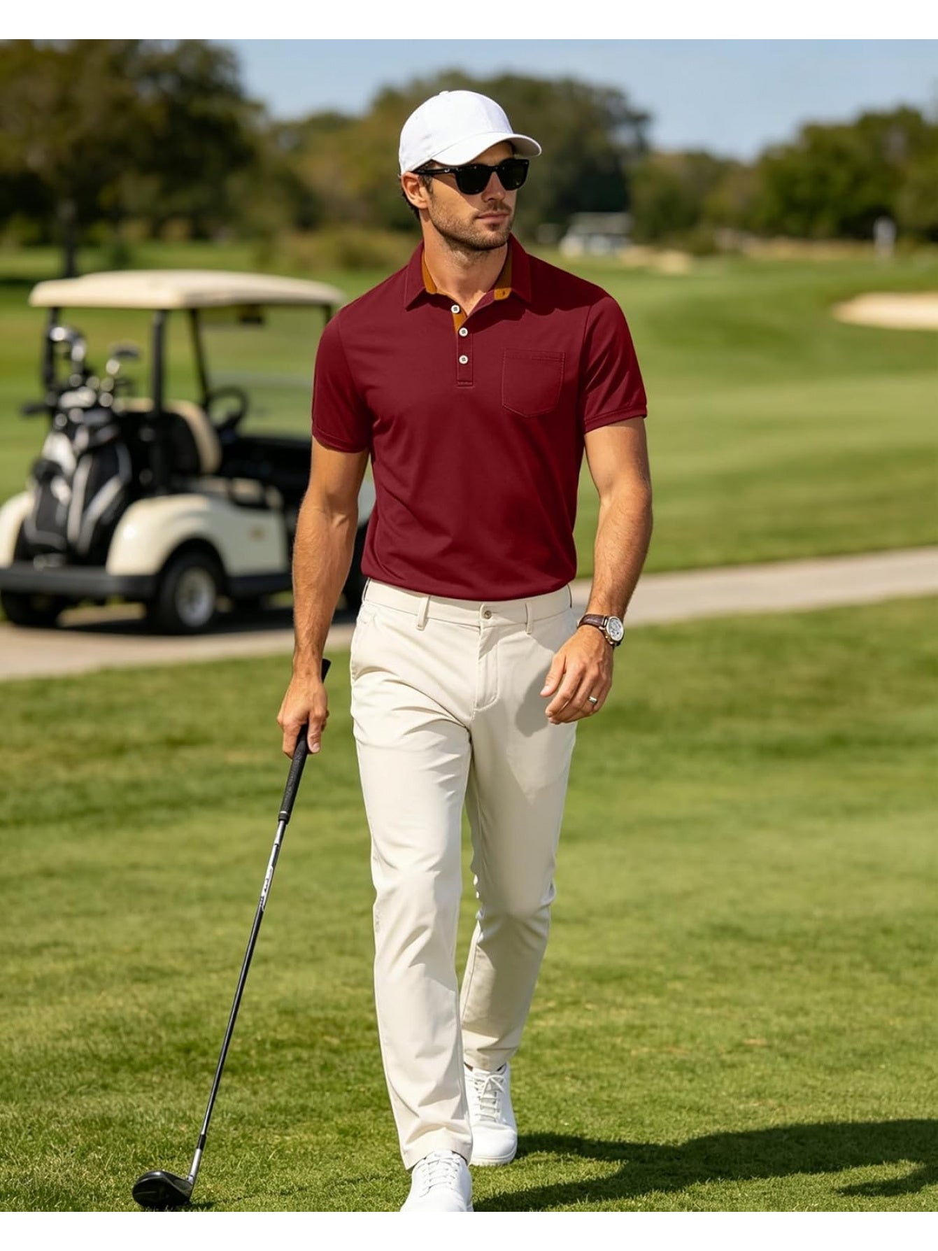 Men's Polo Shirt, Short-Sleeve, Chest Pocket