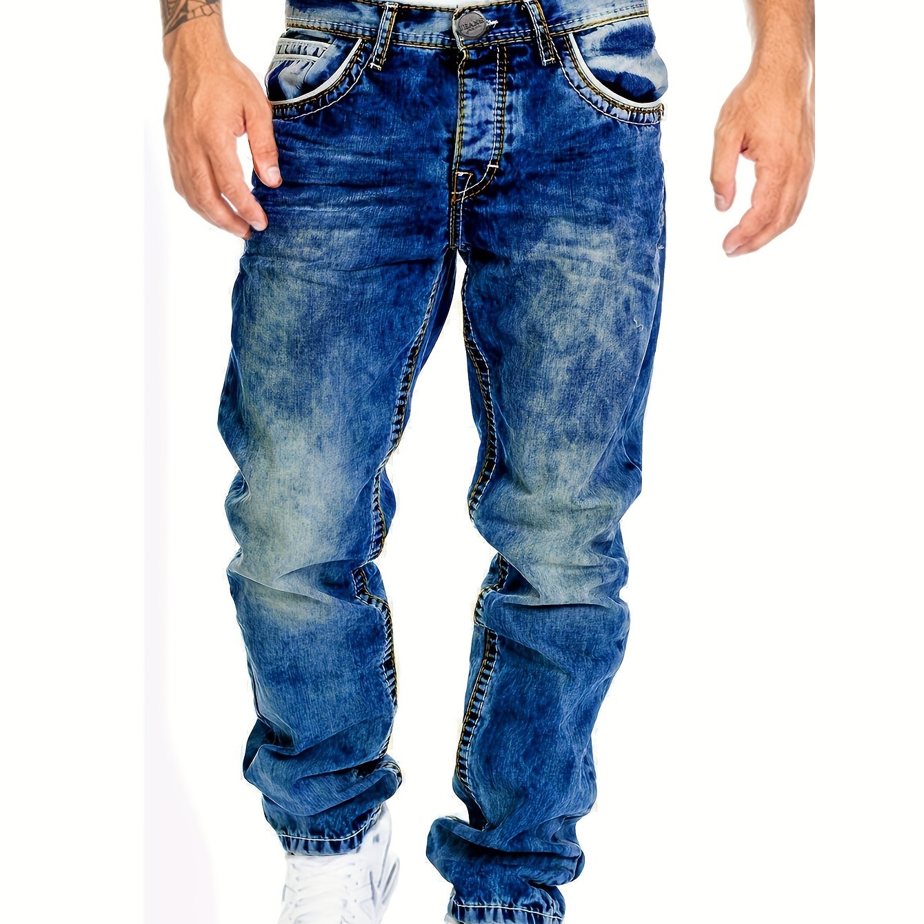 Men's Jeans, Vintage Wash, Slim Straight-Leg