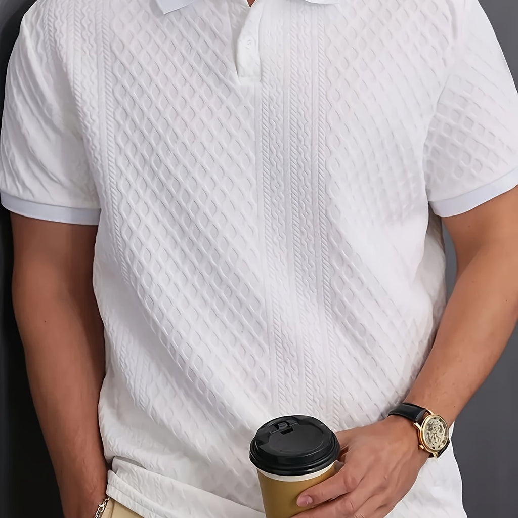 Men's Polo Shirt, Knit Collar, Business Casual